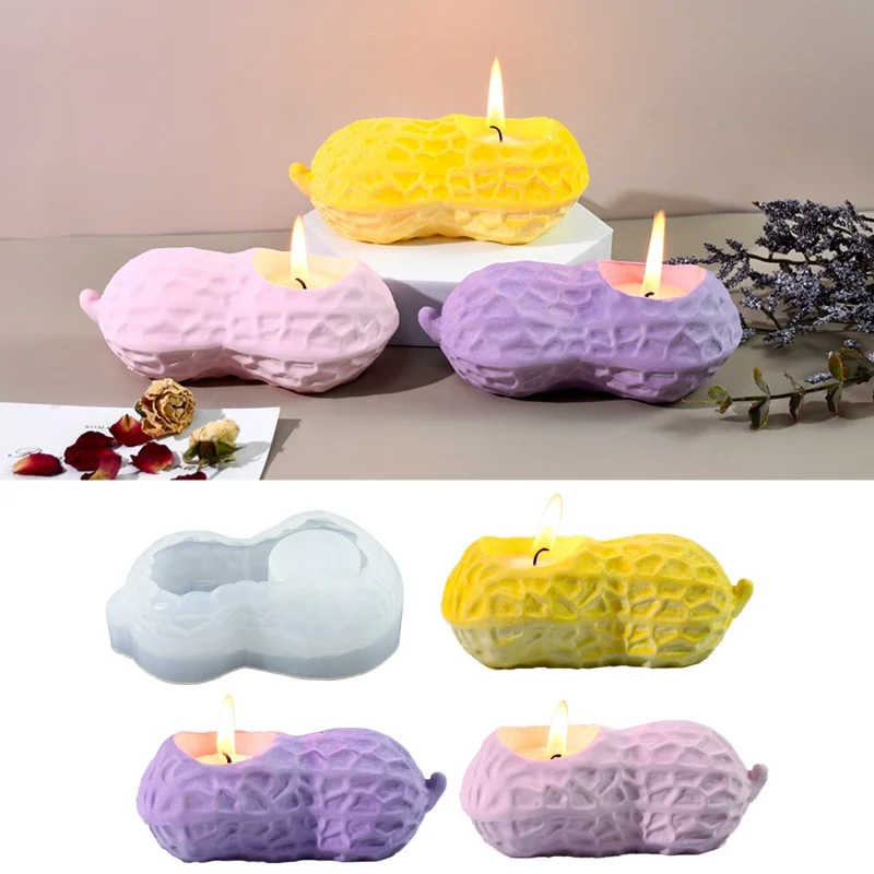 Подсвечник из арахиса и бетона силиконовая форма цветочный горшок сделай сам