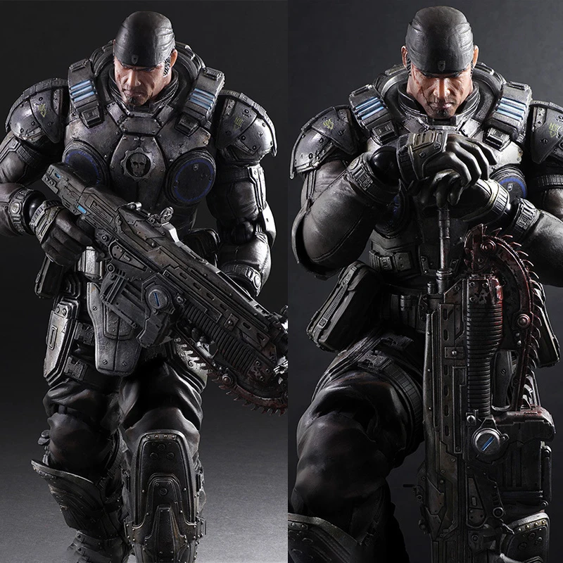 

Play Arts Marcus Fenix Action Collection Doll Figure PA Gears of War Figure Movable PVC Model Toys Birthday Gift