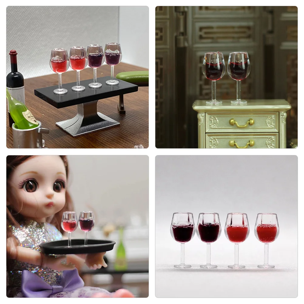 24 шт. мини-чашки для очков реалистичные миниатюрные имитация стрела из смолы