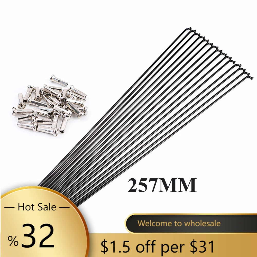 2mm Spokes Universal Rustproof 255-270mm Bicycle bike Cycling Supplies
