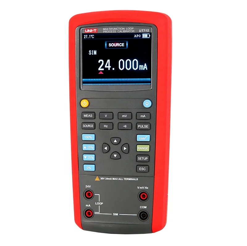 

UT715 UT725 Multifunction Loop Process Calibrator with temperature process calibrator and loop process calibrator function