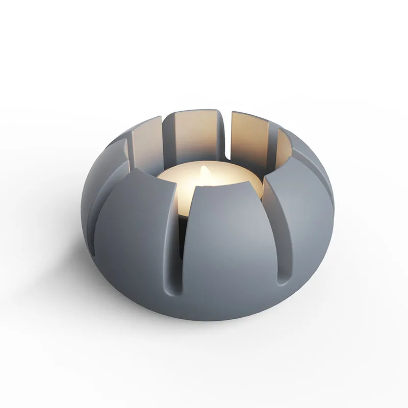 

Hollow Candle Holder Concrete Molds Silicone Tealight Holder Molds Gypsum Plaster Storage Bowl Molds Flowepot Molds