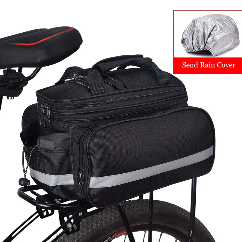 

Bicycle Carrier Bag Bike Rack Pannier Trunk Basket Back Seat Shelf Pouch Cycling Luggage Shoulder Handbag Bike Rear Bag Parts