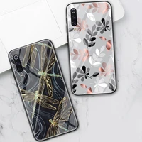 Leaves Flower Phone Case For Xiaomi Redmi Note Pro 11T 10T Pro Lite Poco Tempered Glass Fundas