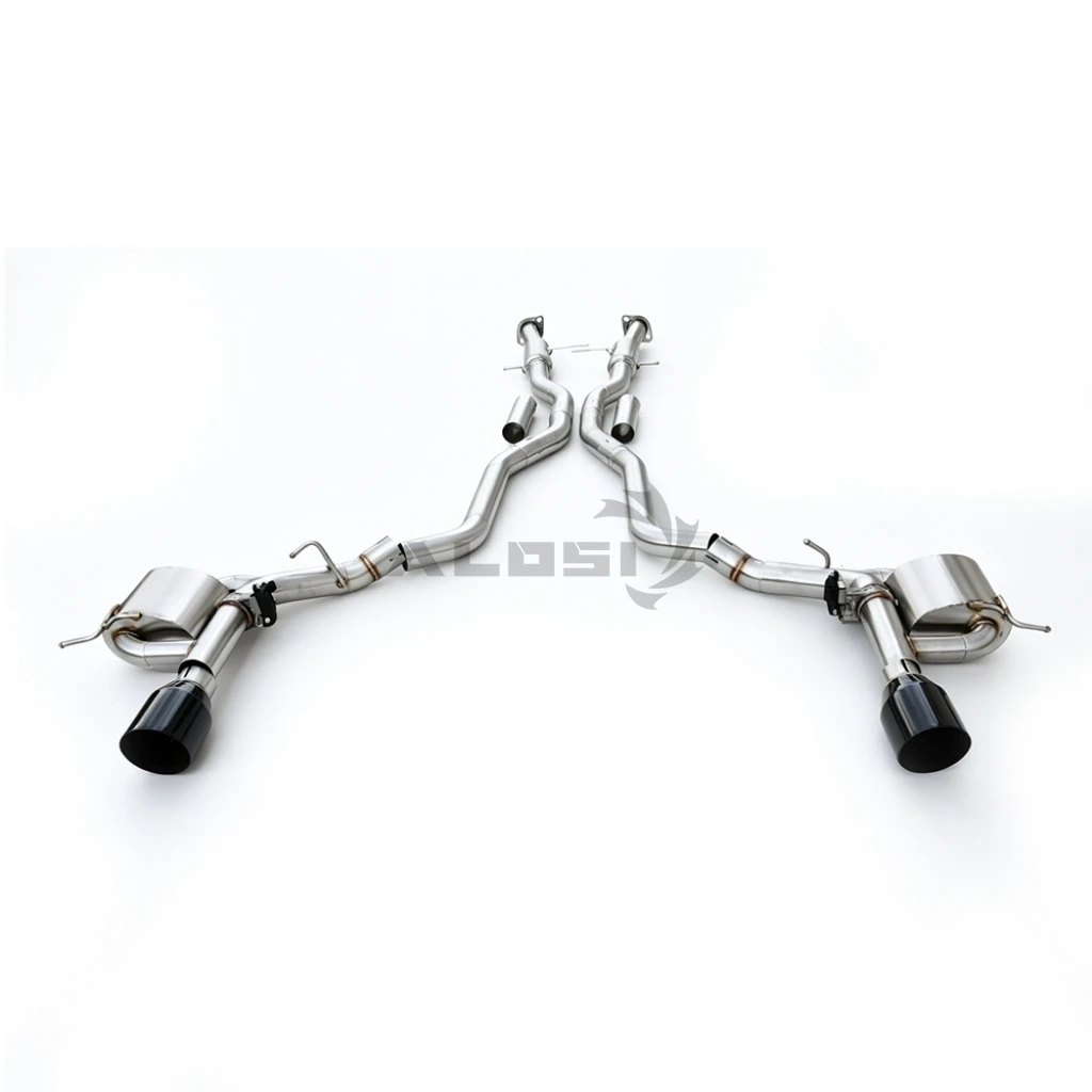 Фото Выхлопная система с клапаном для Jeep Grand Cherokee SRT 6.2 2012-2022, нержавеющая сталь, высокопроизводительная, с клапаном, тип cat-back. №4