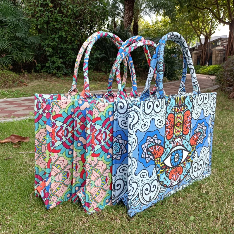 Модная Женская Ручная Холщовая Сумка праздничный подарок вместительная