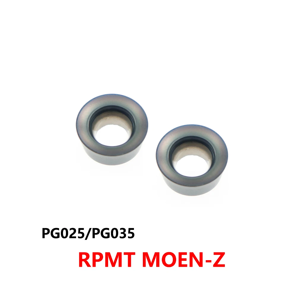 Фото Оригинальные RPMT08T2 RPMT1003 RPMT1204 RPMT08T2MOEN RPMT1003MOEN RPMT1204MOEN Z PG025 PG035 Твердосплавные вставки Инструменты с ЧПУ Baldes RPMT №1