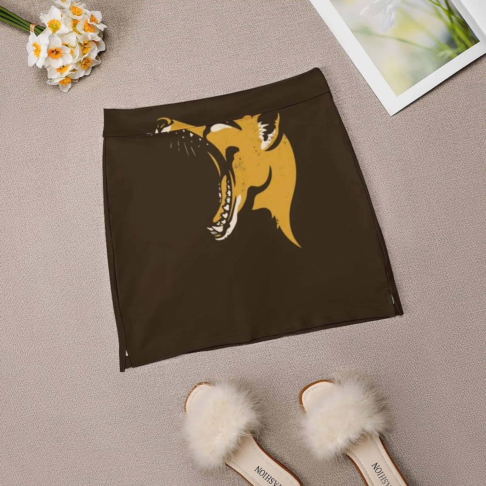 Тасманский тигр трафарет женская юбка эстетические юбки новая мода короткие