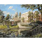 Утро на Мойке Живопись по номерам на холсте 40х50 см. Белоснежка. 158-AB