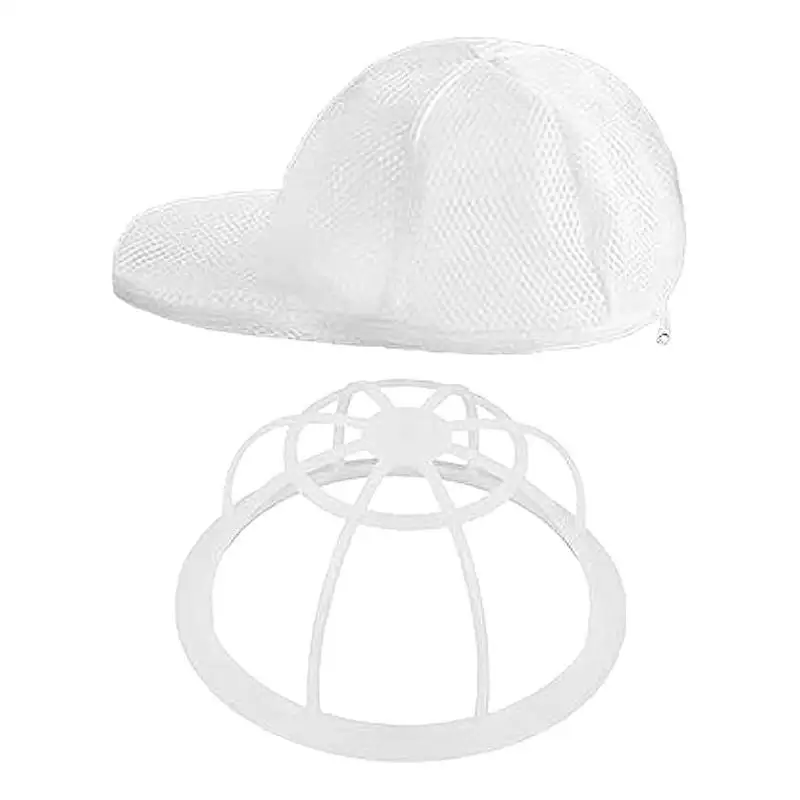 

Hat Cleaning Cage Hat Brim Bender Multifunctional Hat Cleaning Protector Frame With Mesh Bag Hat Protector Racks For Adult Kids