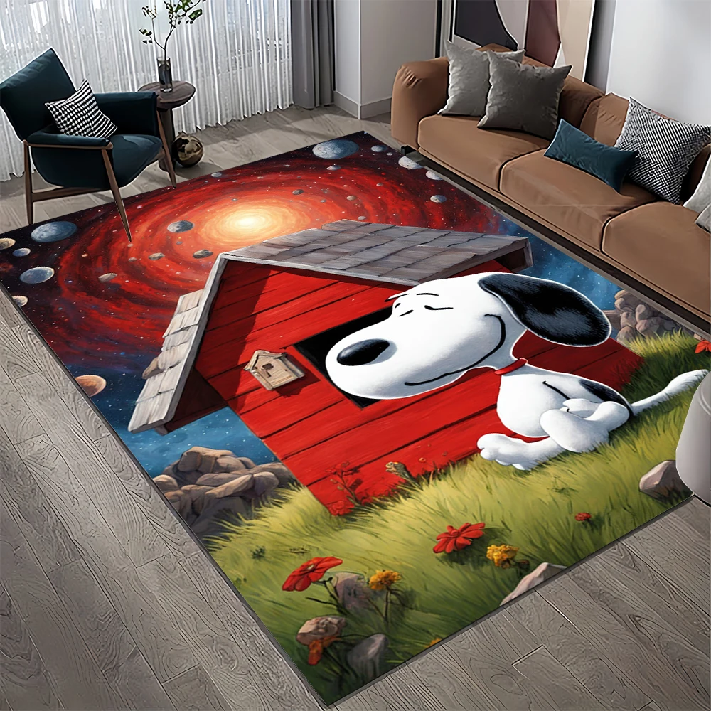 Ретро Снупи Кавайный мультяшный коврик для собаки ковры гостиной спальни дивана