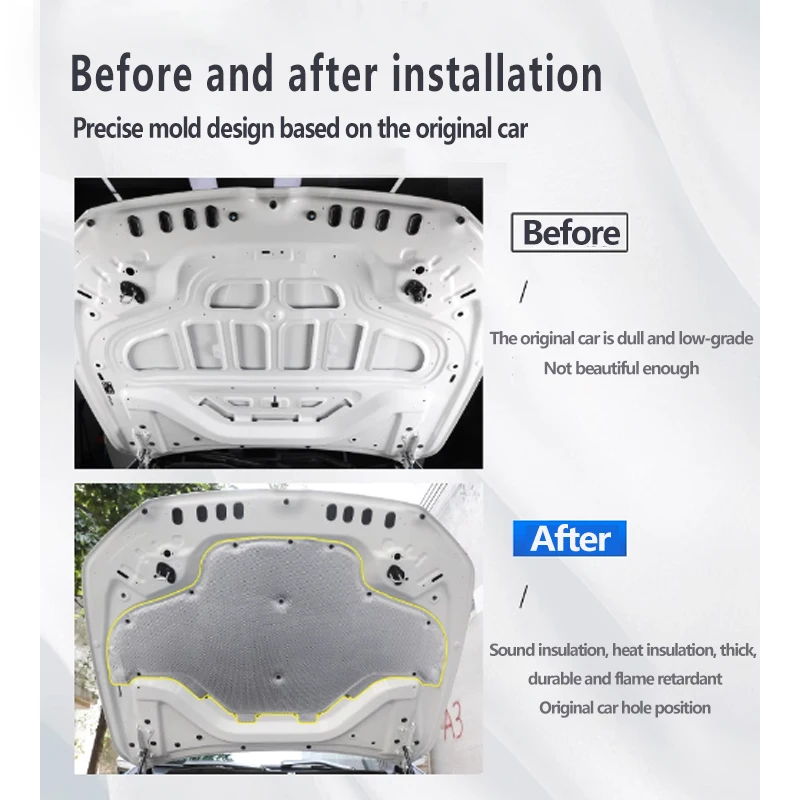 Теплоизоляционные колодки для Honda Odyssey MK4 RB3 RB4 2009 ~ 2014 коврик двигателя звуковой