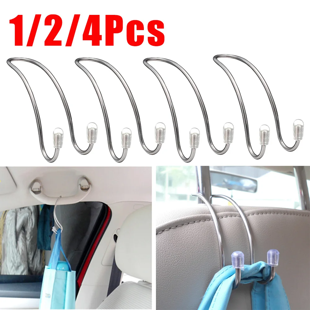 

Metal Car Seat Hook Auto Coat Purse Shopping Bag Hanger Organizer Stainless Steel Holder for Tesla Model 3 Car Accessories 2023