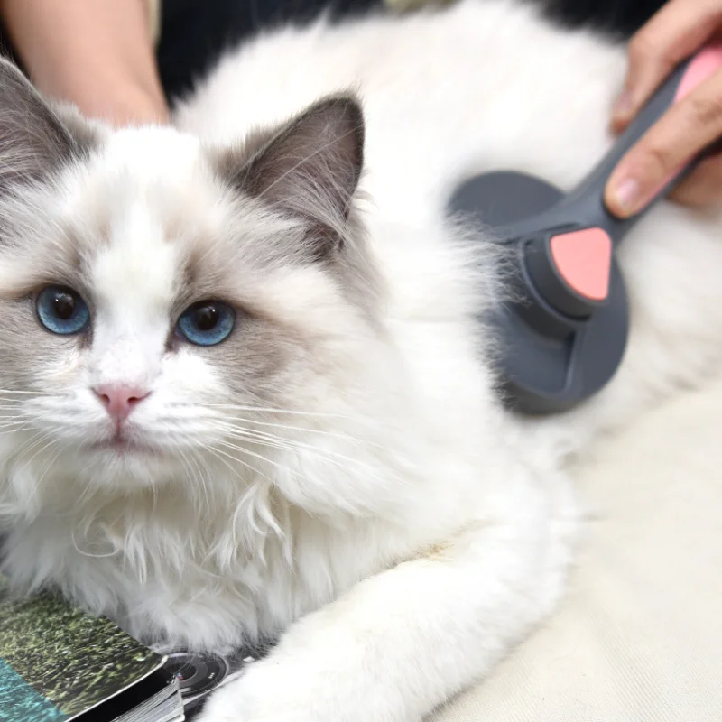 

Cat Comb Self Cleaning Slicker Brush for Dog Cat Hair Removes Undercoat Tangled Pet Hair Massages Comb Pet Accessories