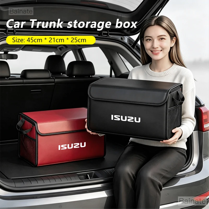 Фото Кожаный органайзер для багажника автомобиля, для ISUZU D-MAX I II III ASCENDER ELF Van KB Pickup 2013-2025, аксессуары №3
