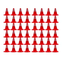 60pcs road cones small simulation traffic signs sand table engineering construction supply