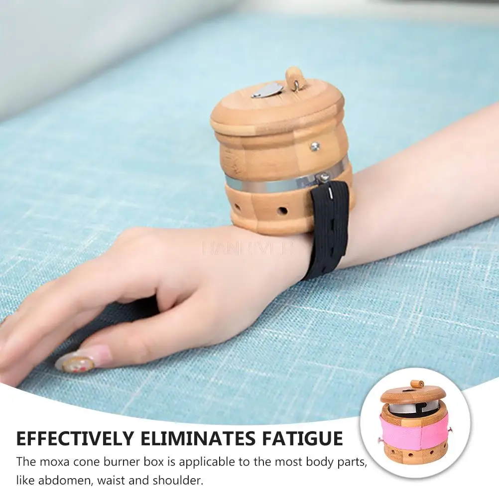 Бамбуковая коробка для прижигания Moxa Kegel Brander Houder Warmte Tank Массажная Бытовая