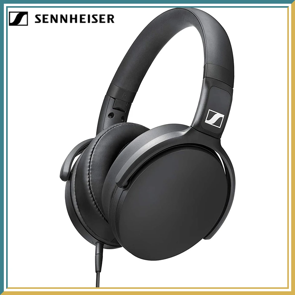 

Sennheiser HD 400S Around-Ear Headphones Noise Isolation Earphone Stereo Music Foldable Sport Headset Deep Bass for Mobile Phone