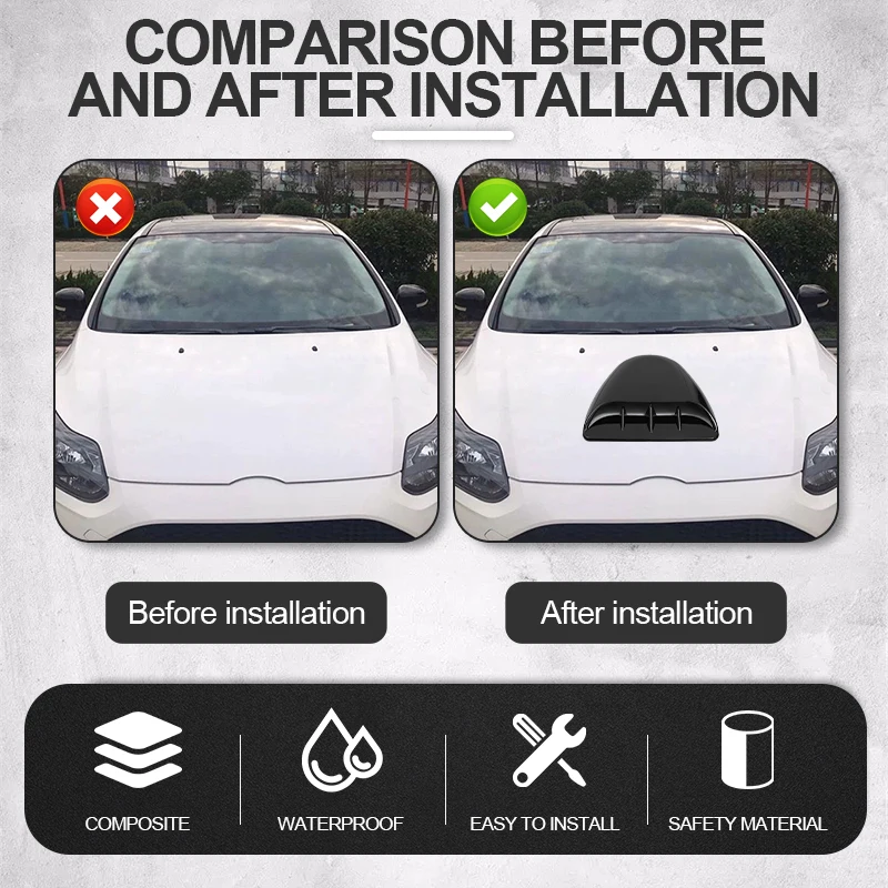 Универсальная декоративная крышка автомобильного впускного клапана для