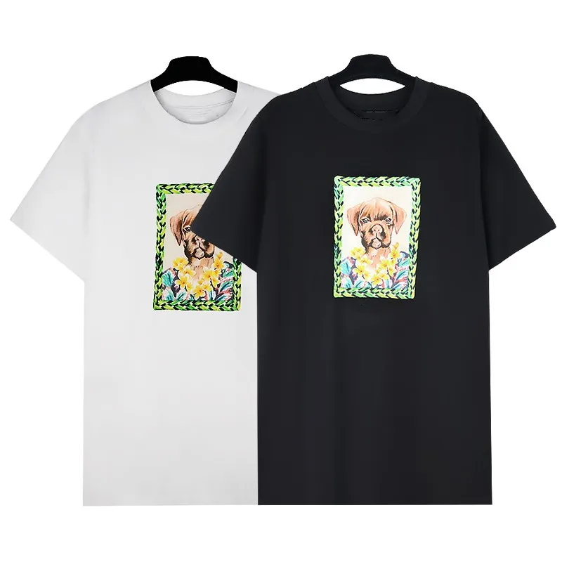 

Puppy Print Short Sleeve T-Shirt Round Neck Loose Teen Casual Cotton T-Shirt Summer Trend Short Sleeve