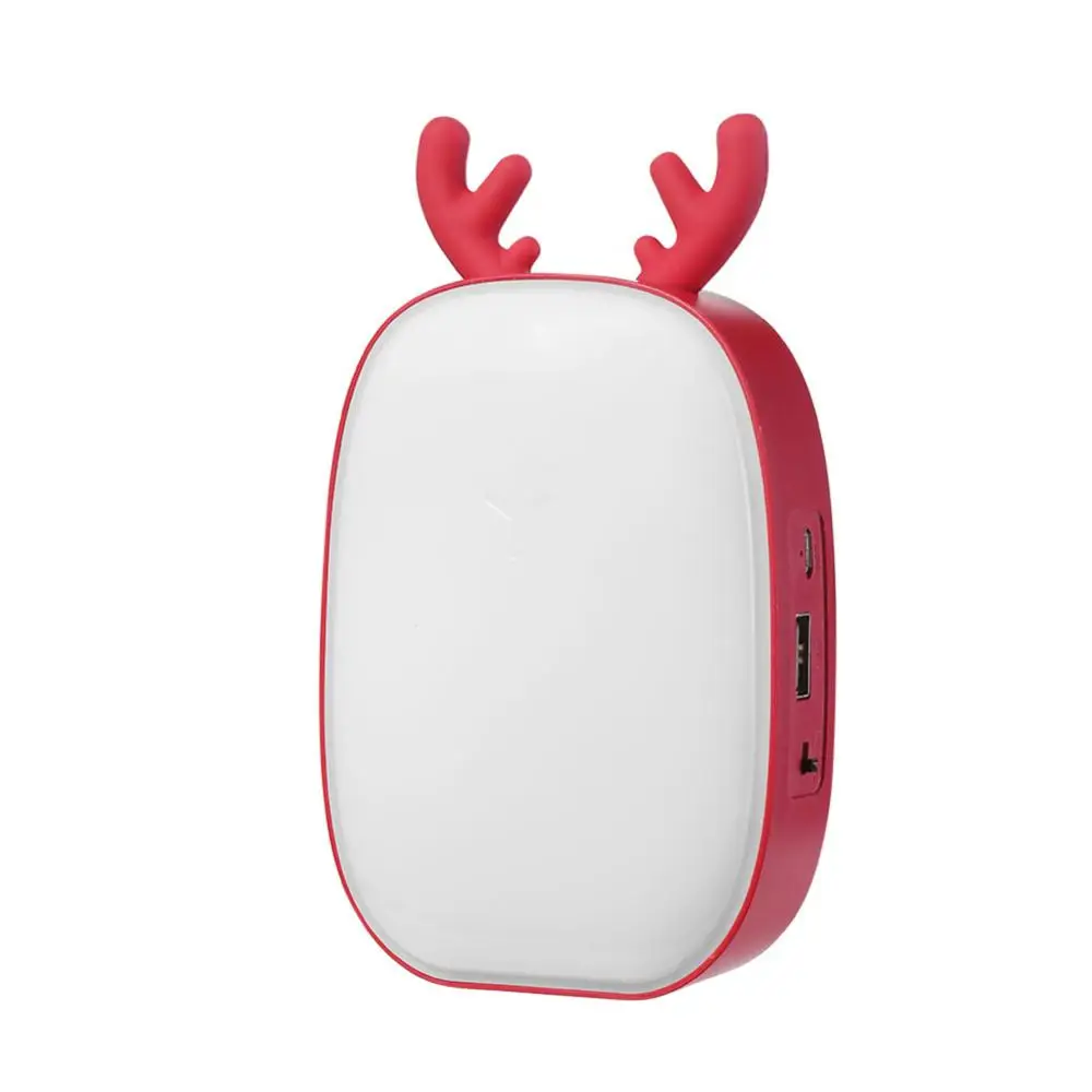 

Cute Cartoon Antler USB Rechargeable LED Night Light Eye Protection Reading Lamp Night Lights Lighting