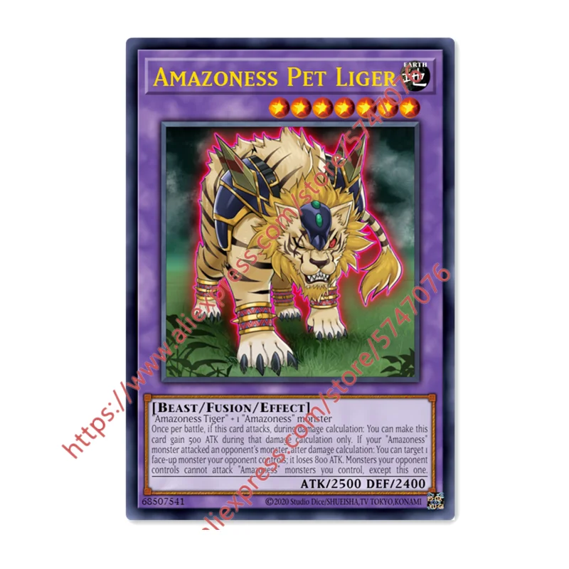 

Yu Gi Oh Amazoness Pet Liger SR Japanese English DIY Toys Hobbies Hobby Collectibles Game Collection Anime Cards