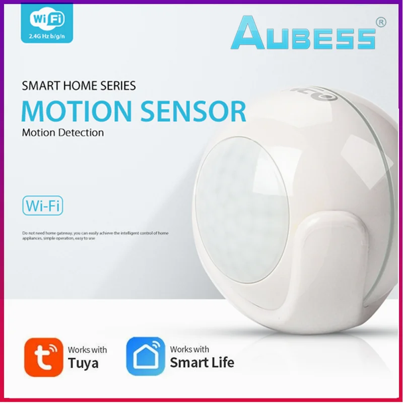

Aubess WIFI PIR Motion Sensor Tuya Smart Home Security Alarm System Human Body Sensor Detector With IFTTT Yandex Smart Life