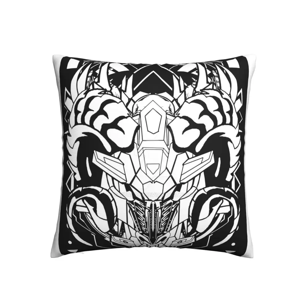 

Aries Robot Pillowcase Black And White Pattern Two Side Printing Decorative Cushion Cover Floral Pillow Case For Car Sofa 45*45