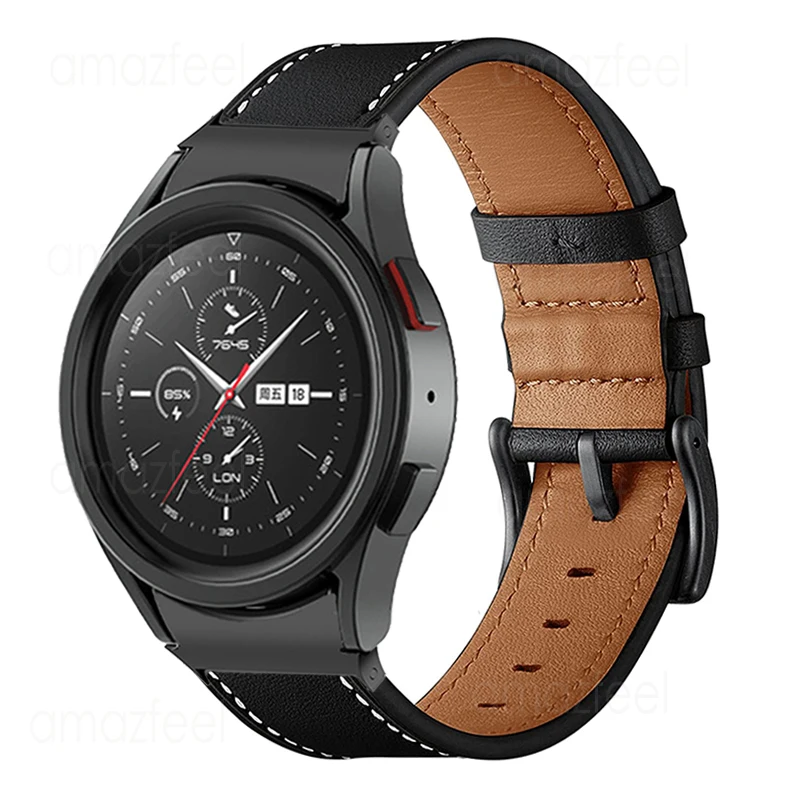 

Ремешок из натуральной кожи для Samsung Galaxy Watch 5 44 мм 40 мм