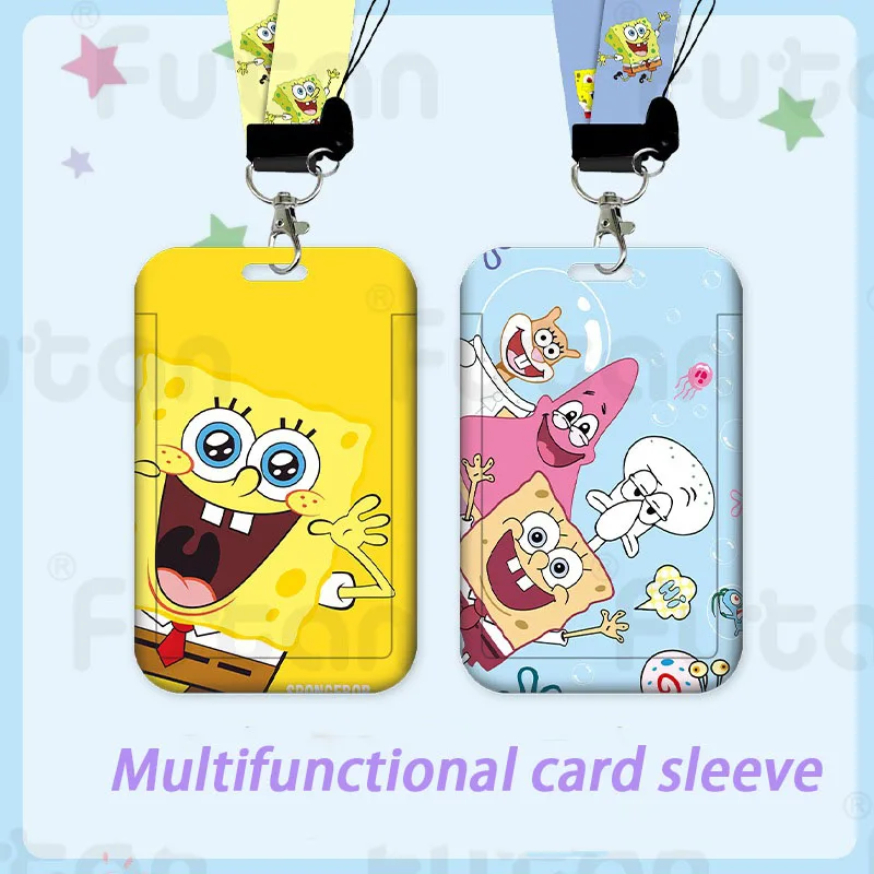 

Spongebob Squarepants Kawaii Student Kindergarten Pick-Up Card Set Work Card Factory Card Access Control Card Meal Bus Card Set