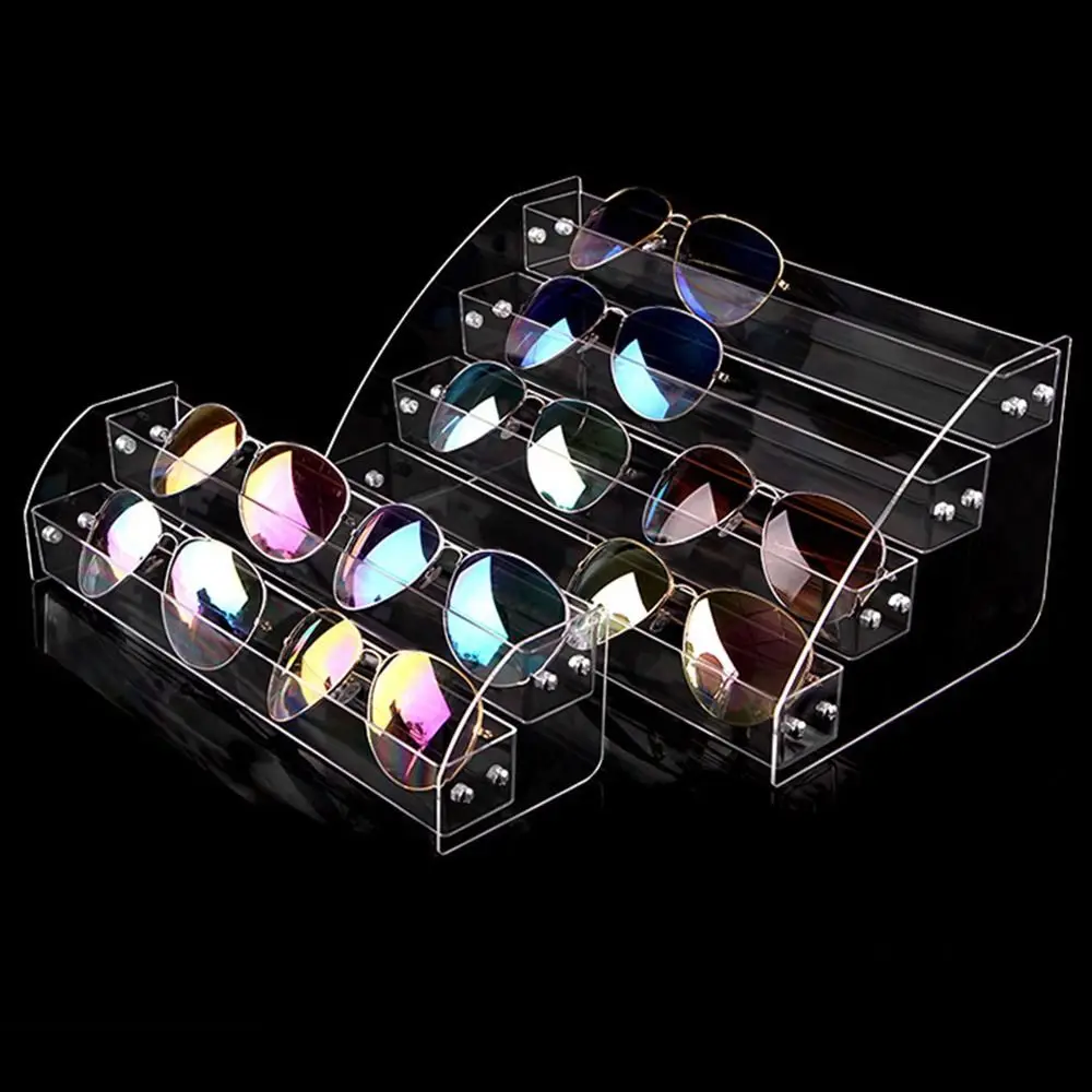 

Multi Layers Jewelry Organizer Acrylic Stand Nail Polish Shelf Eyeglass Glasses Frame Rack Display Sunglass Women Storage Box