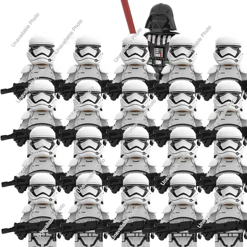 Фото Набор конструкторов Hot Toys 21 шт. Star Wars: Клон-солдаты 501-го легиона, Дарт Вейдер, Коди, Рекс. Совместимые фигурки и игрушки. №5