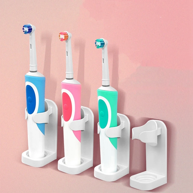 

Traceless Toothbrush Stand Rack Organizer Creative Electric Toothbrush Wall-Mounted Holder Space Saving Bathroom Accessories