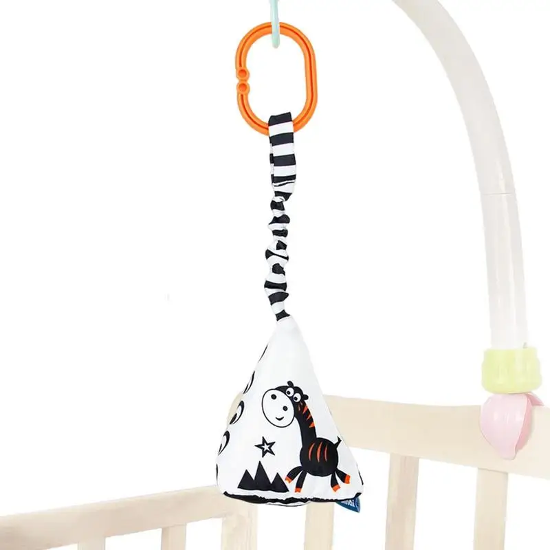 

Подвесная игрушка-погремушка для детской кроватки, плюшевая игрушка геометрической формы для дошкольного обучения с крючками, Мультяшные ...