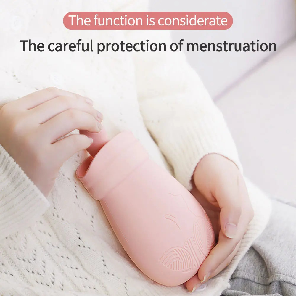 

Big Tail Cat Silicone Hot Water Bag Water Injection Hand Warmer Cartoon Cute Explosion-Proof Hand Warmer Water Bag Heating Pack