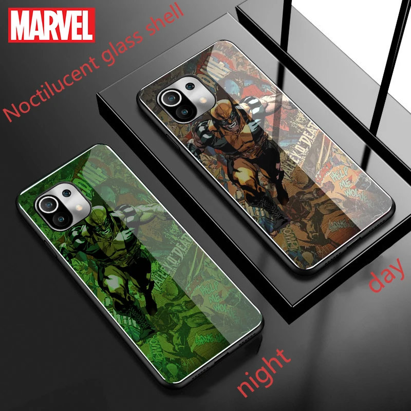 Чехол для телефона Marvel Wolverine с ночной подсветкой для Samsung Galaxy S21 S20 Ultra FE S10 S9 S8 Plus Lite 5G S10e S7 Edge.