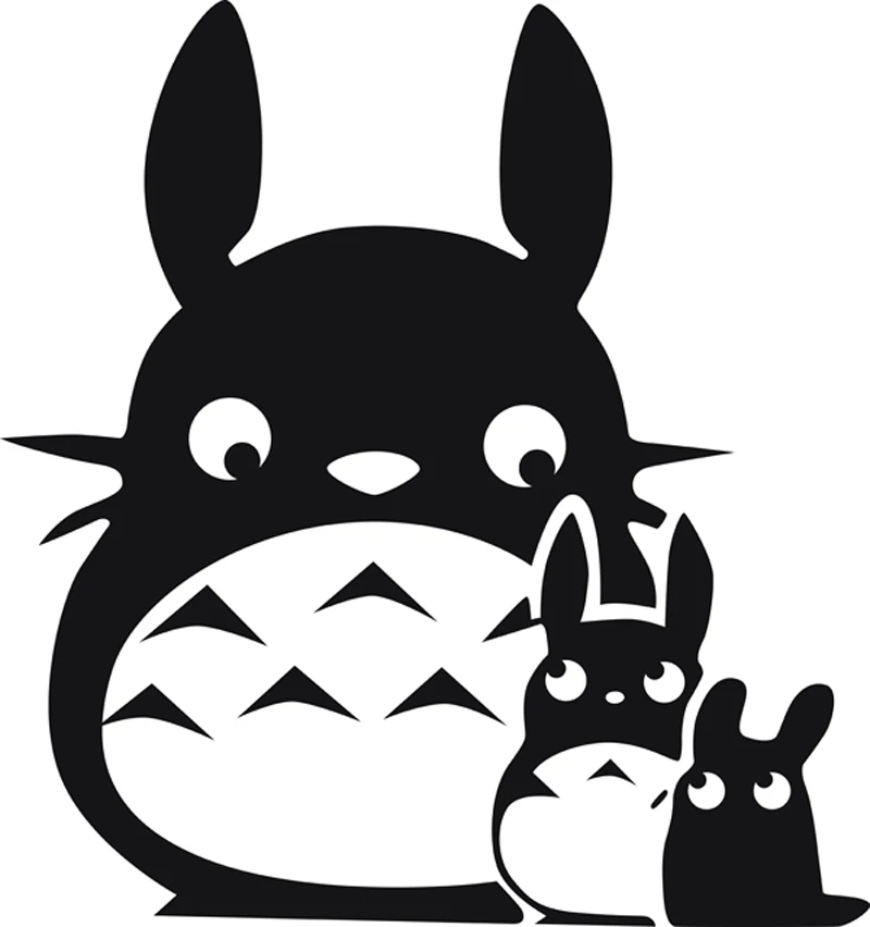 

New Cartoon DIY Totoro Bathroom Wall Stickers Toilet Home Decoration Waterproof Wall Decals For Toilet Sticker wall Decor