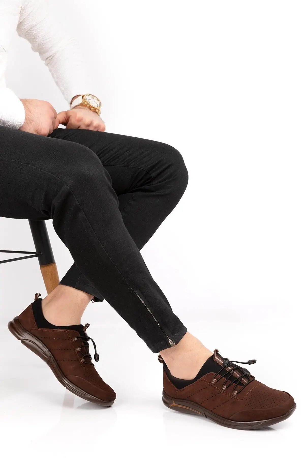 

Men's Shoes Genuine Nubuck Leather Anatomical Casual Summer New Style Men Loafers Soft Comfortable Comfortable Shoes