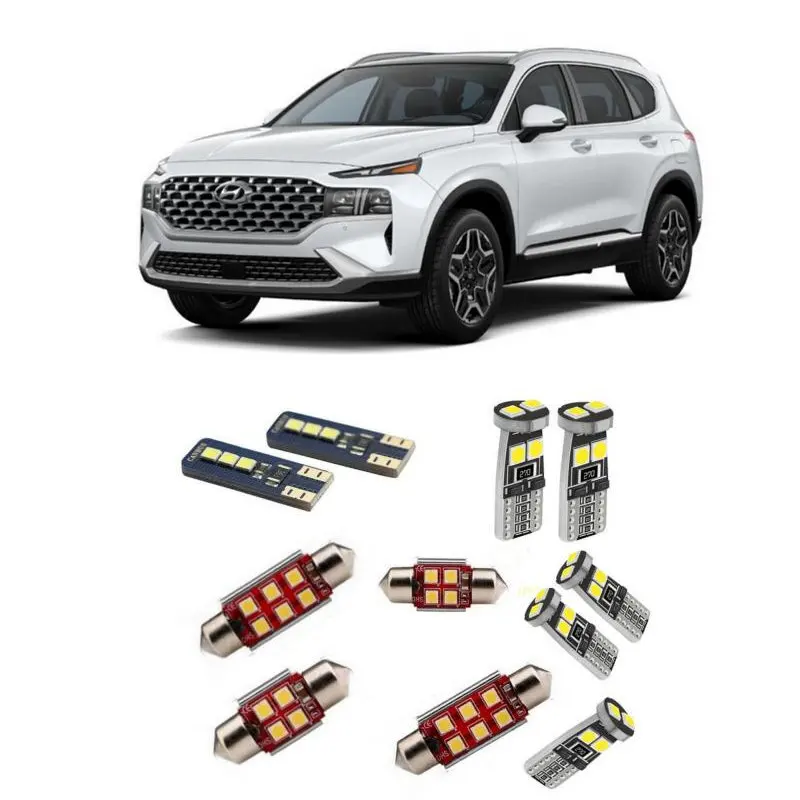 

Фонари головного света 12x для Hyundai Santa Fe 2022 2021 2020, автомобильные товары, автомобильные аксессуары для автомобильных ламп