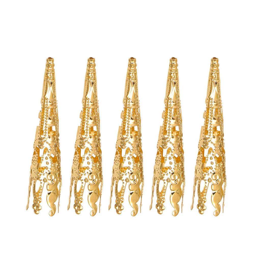 

Bead Caps Flower Filigree Holder Iron Trumpet Beads Petal Cones Shape Spacer Tibetan End Cone Cap