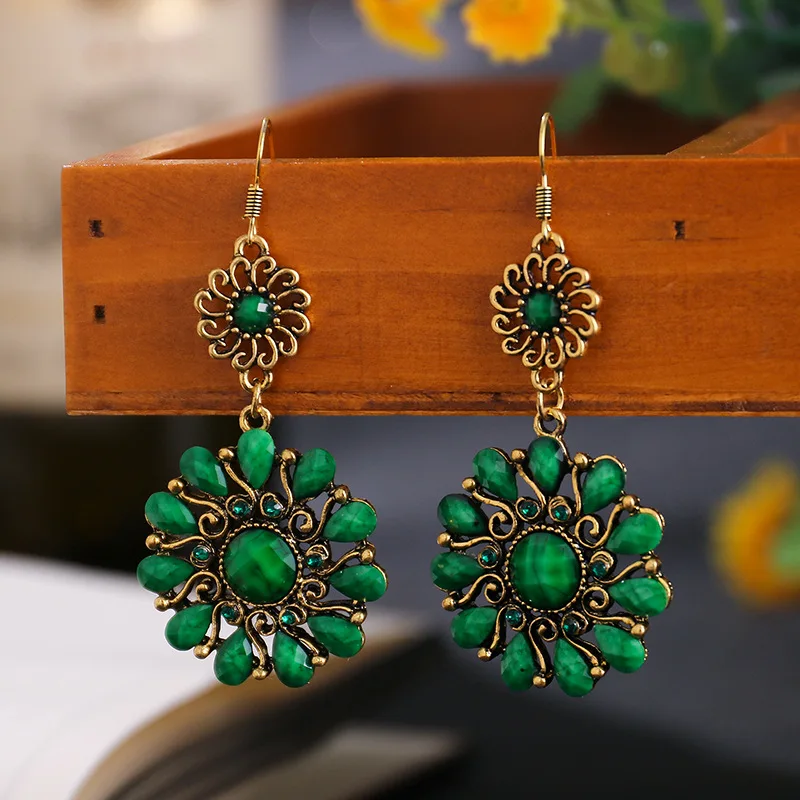 

Новые круглые серьги [PickyanDco] в этническом стиле, характерные серьги с бриллиантами