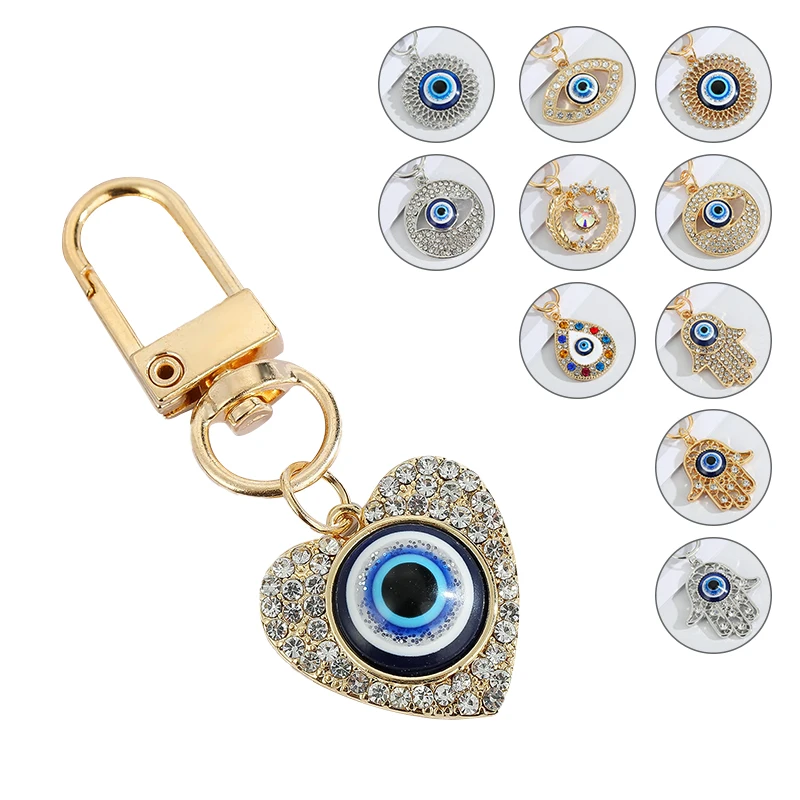 

Lucky Eye Stainless Steel Keychain Fashion Bag Pendant Devil's Eye Keyring Women Men Car Key Chain Couple Fashion Accessories