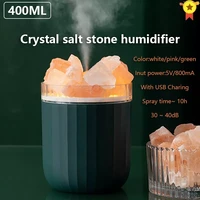 humidifier usb crystal aromatherapy wireless aroma essential oil diffuser air humidificador with colorful light rechargeable