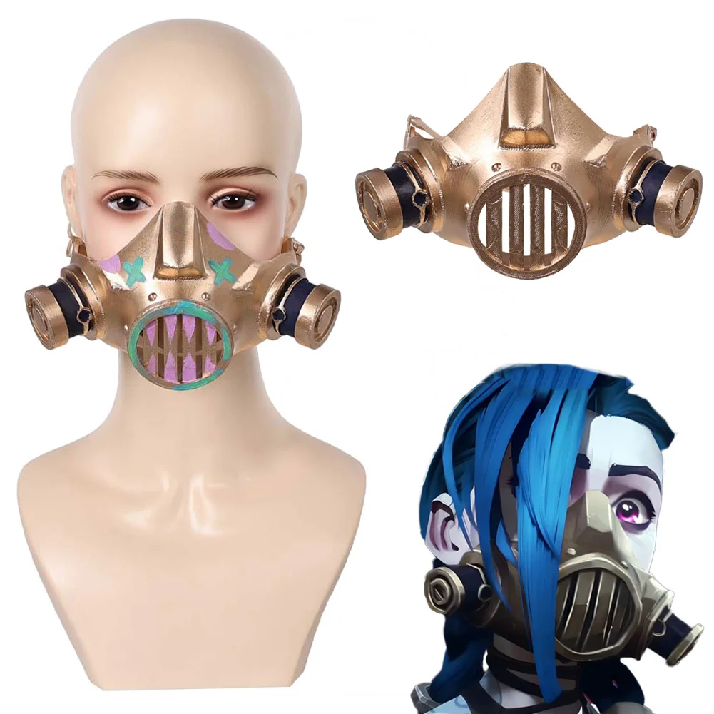 Необычный противогаз Arcane Jinx для женщин 2024 игра LoL TV 2 аксессуары костюмов косплея