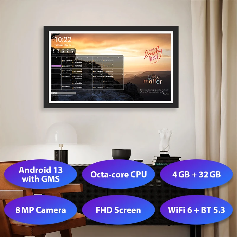 2024 цена планшет дерево RK3568 цифровой настенный календарь обзоры 4 + 32 Гб телефон 2