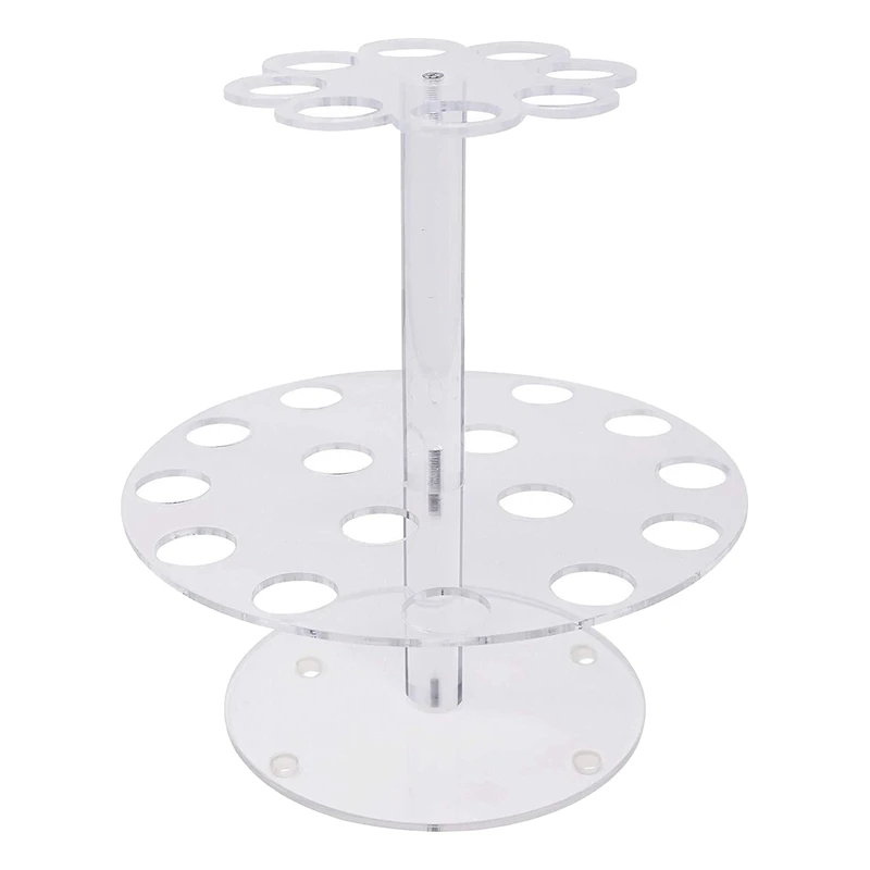 

Double Layers 24 Holes Ice Cream Cones Holder Cupcake Display Stand Holder Stand Decoration Baking