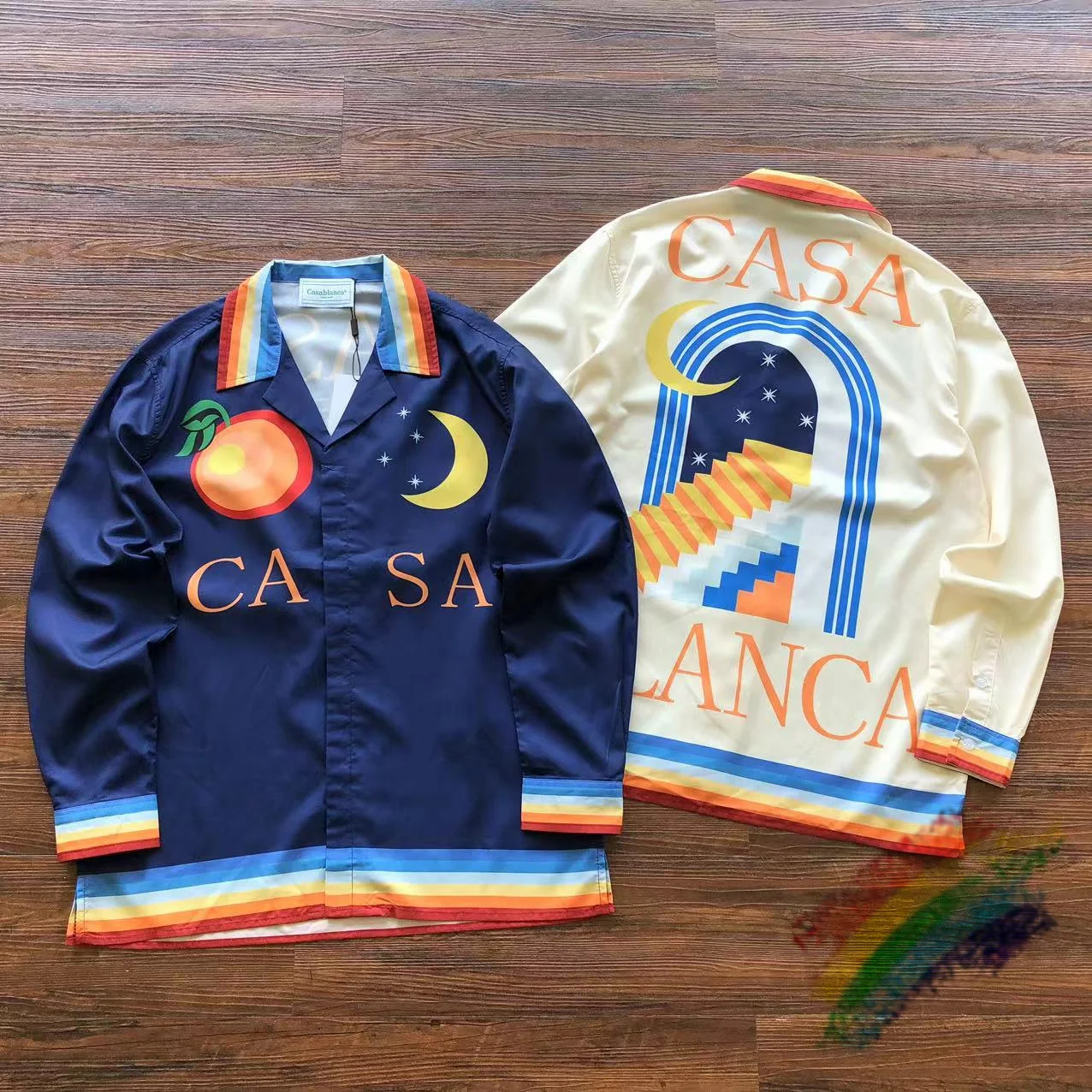 

Рубашка с длинным рукавом, с принтом Солнца и Луны