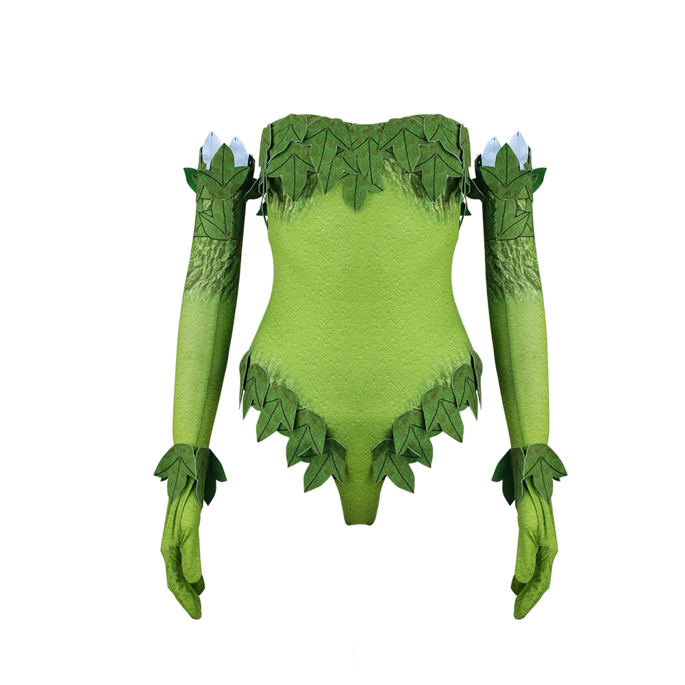 Poison Ivy Costume for Women Sexy Pamela Lillian Isley Cos Bodysuit Halloween Superhero Cosplay Outfits