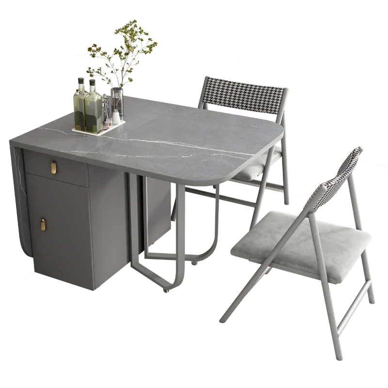 Металлический роскошный обеденный стол кухонные стулья комод дизайнерский