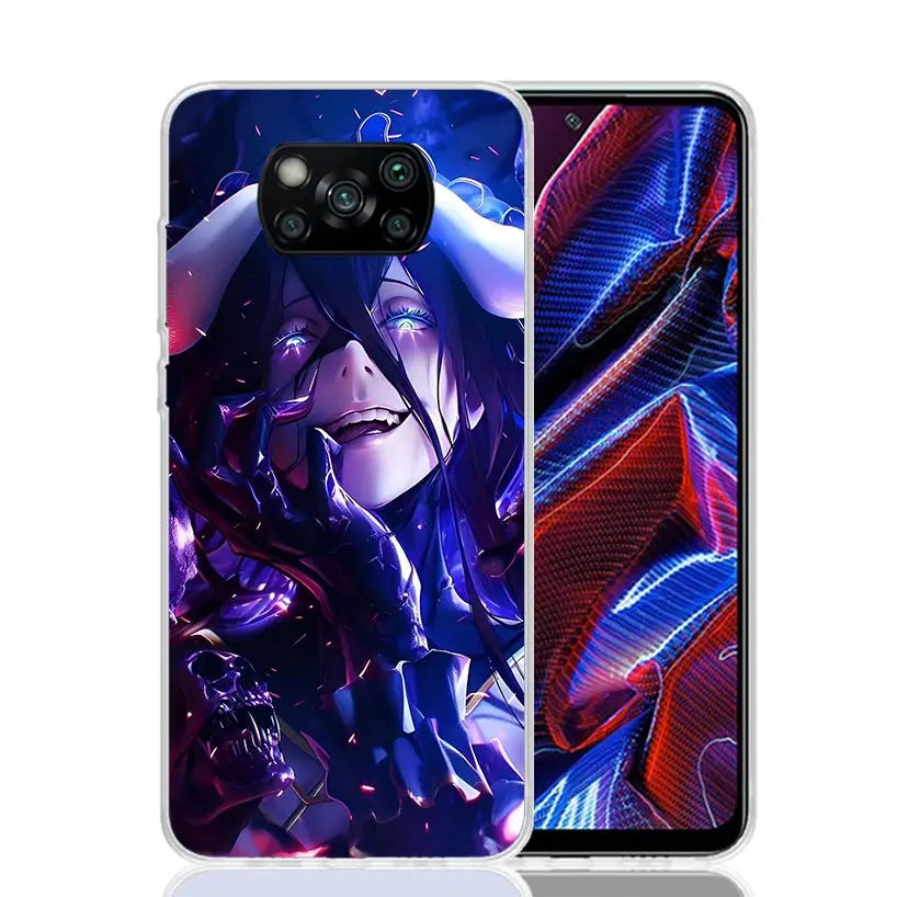 Фото Чехол для телефона Albedo Overlord Anime для Xiaomi Poco X7 X6 X5 X4 X3 Nfc F7 Ultra F5 F6 Pro F3 F4 Gt M6 M5S M4 M3 Art Soft Coque Cove №2